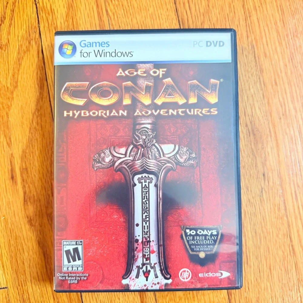 Age of Conan Hyborian Adventures PC DVD Game MMORPG Eidos Funcom 2008 Windows